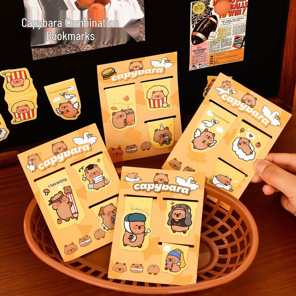 Capybara Cute Magnetic Bookmark - High-Value Page Clip for Students and Small Gifts