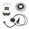 Hydraulic Rear Disc Brake Caliper System Disk Pad Kit for 150 200 250cc Go Kart
