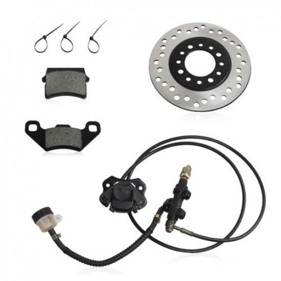 Hydraulic Rear Disc Brake Caliper System Disk Pad Kit for 150 200 250cc Go Kart