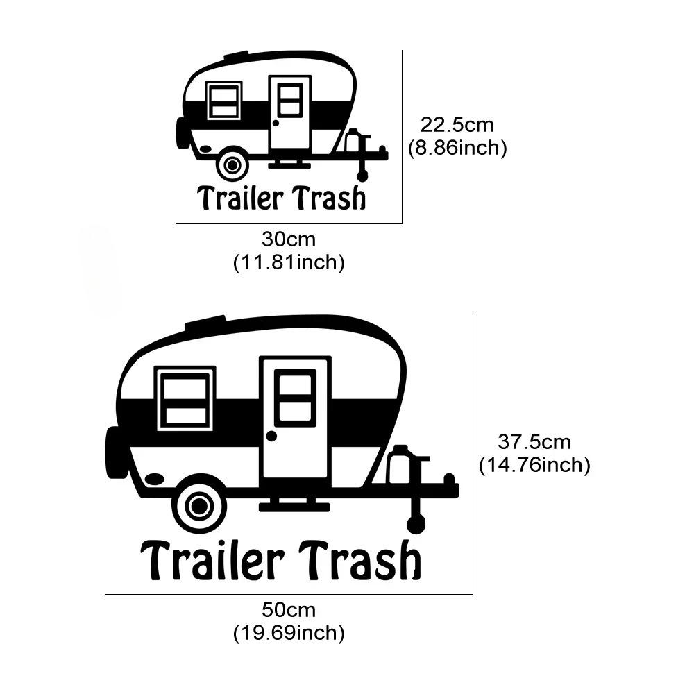 Car Stickers Graphcis Trailer Trash Outline Decor Decal Vinyl Decoration Van Camper Camping Wraps Cover Auto Tuning Accessories