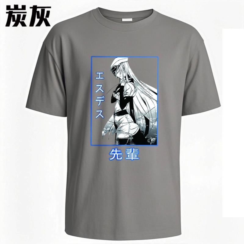 Anime Akame Ga Kill Printed Oneck Shirts Funny Comfortable Tshirt Casual Cotton Brand Daily Fashion Tee Tops Man Basic Tee