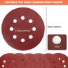Local Stock Fast Shipping 100pcs 5 Inch 8-Hole Hook Loop Sanding Discs Abrasive Discs for Random Orbital Sander 40-180 Grits