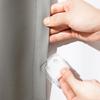 2/4/8 Piezas Clips Multiusos para Cortina de Ducha Montaje Sin Herramientas Baño A Prueba de Viento Autoadhesivos Soportes para Protector de Salpicaduras de Ducha