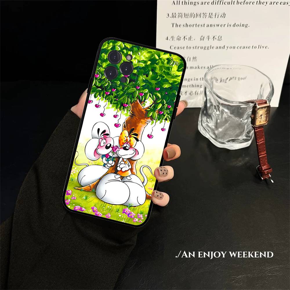 Cartoon D-Diddl For Iphone 17 16 15 14 11 12 13 Pro Max Plus Cute Art Phone Case Cover