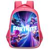 16" Fortnite Cartoon School Backpack, Unisex Kids Aged 5-8, Cute Printed Lightweight Backpack for Elementary Daily Outdoor Use