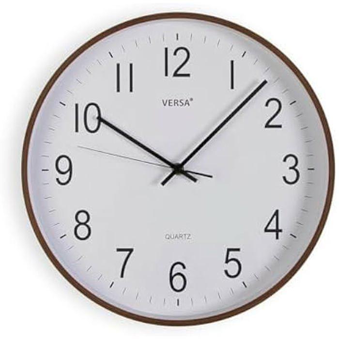 Horloge Murale - VERSA - Multicolore - MDF - 36,5 cm - Design Contemporain