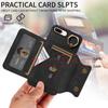 Ring Bracket Card Holder Slots Cover Phone Case for iPhone 7,iPhone 8,iPhone 7 Plus,iPhone 8 Plus,iPhone SE 2020,iPhone SE 2022