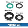 Fuel Injector O Rings Seals Fuel Injector Repair Kit for Honda Accord Civic 1988-2002 Rubber Black (Set of 4)