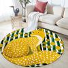 Fox pattern round rug,Carpet Rug for Living Room Bedroom  Playroom ,Non-slip Floor Mat,Holiday Gifts and Birthday Gifts.