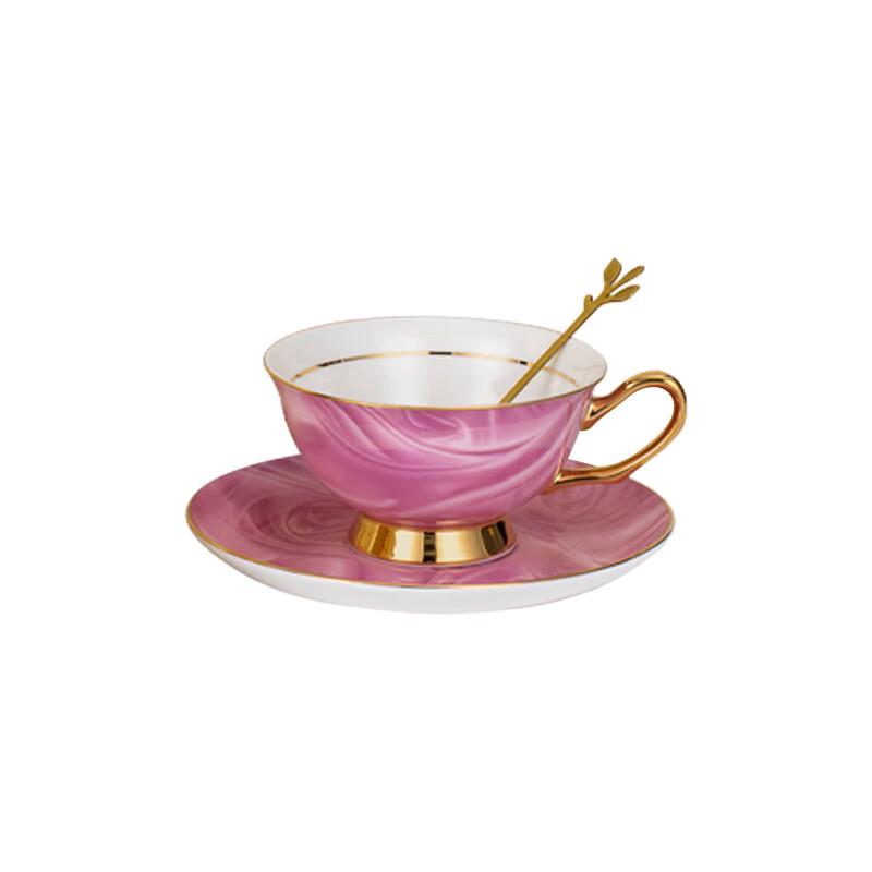 LIU Ceramic Coffee Cup & Saucer Set