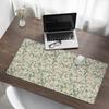 Vinyl Desk Mat with Stylish Retro Floral Print 100x50 cm