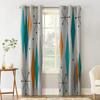 Medieval Retro Geometry Blackout Curtains For Living Room Window Curtains For Bedroom Kitchen Curtains Drapes Blinds