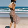 SURFEA CHECKERED SARONG_BROWN