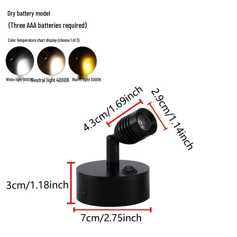 Wireless Jewelry Display Spotlight with Battery