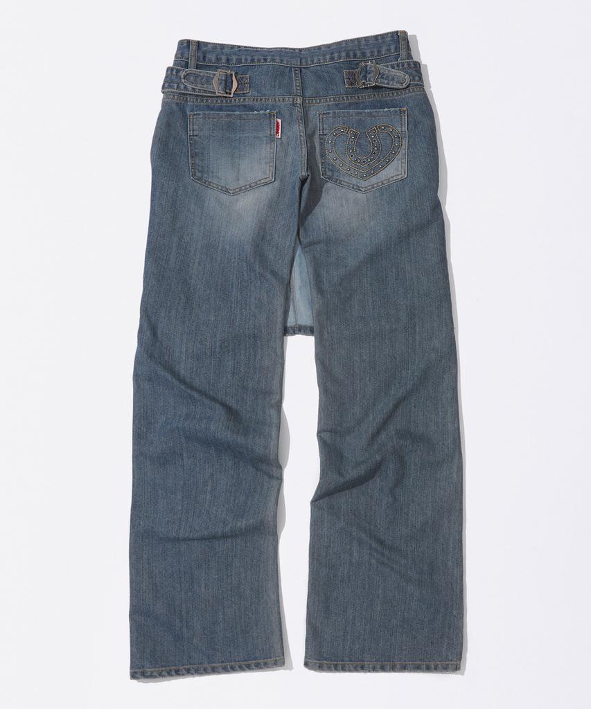 SCULPTOR Apron Layered Denim Mid Blue