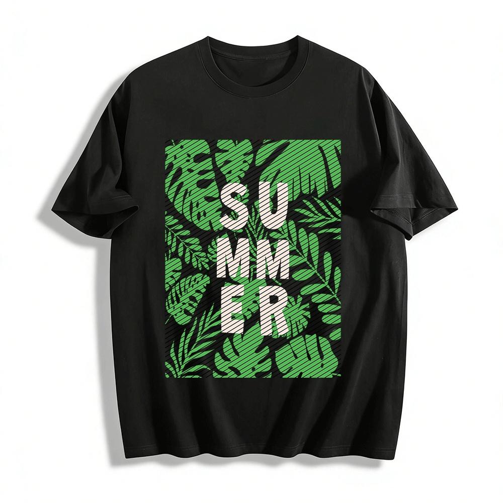 

Tropical Jungle Style Character Print Casual T-Shirt Pure cotton T-shirt XXS