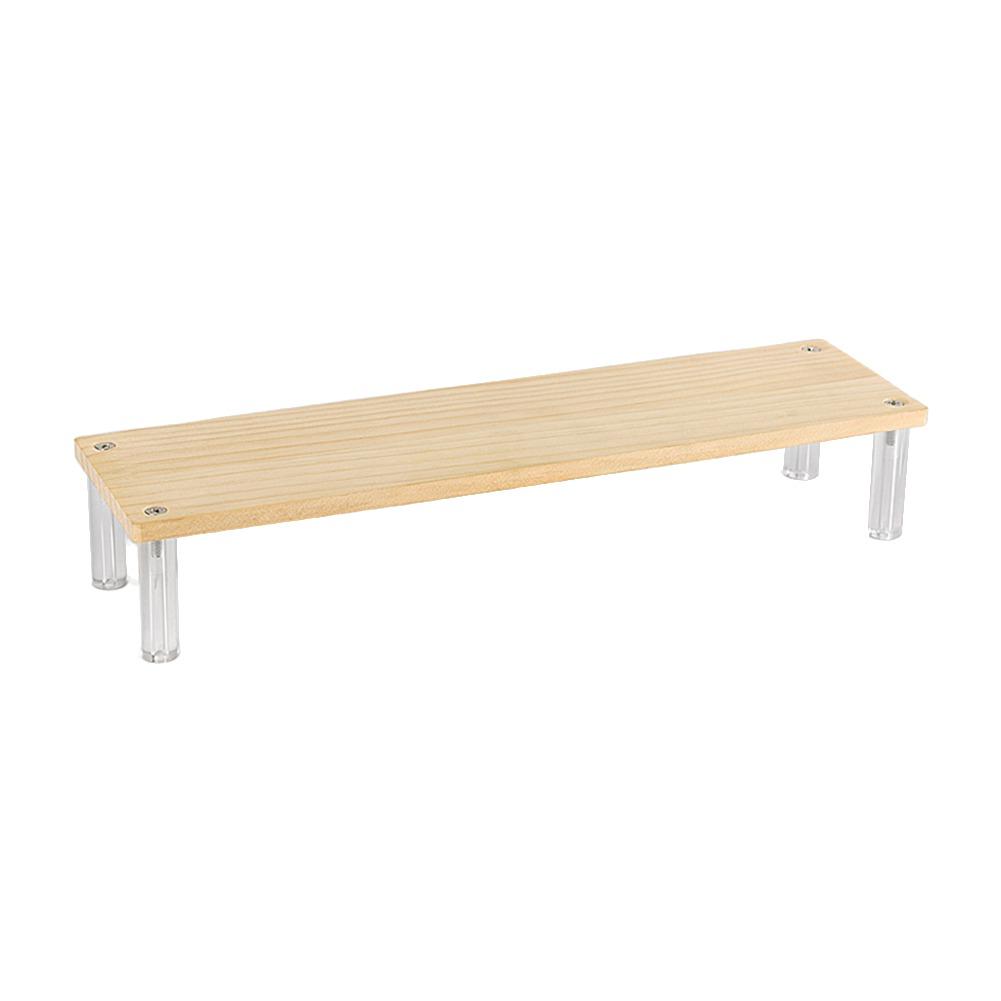 Acrylic Display Rack Wooden Ladder Rack Cosmetics Storage