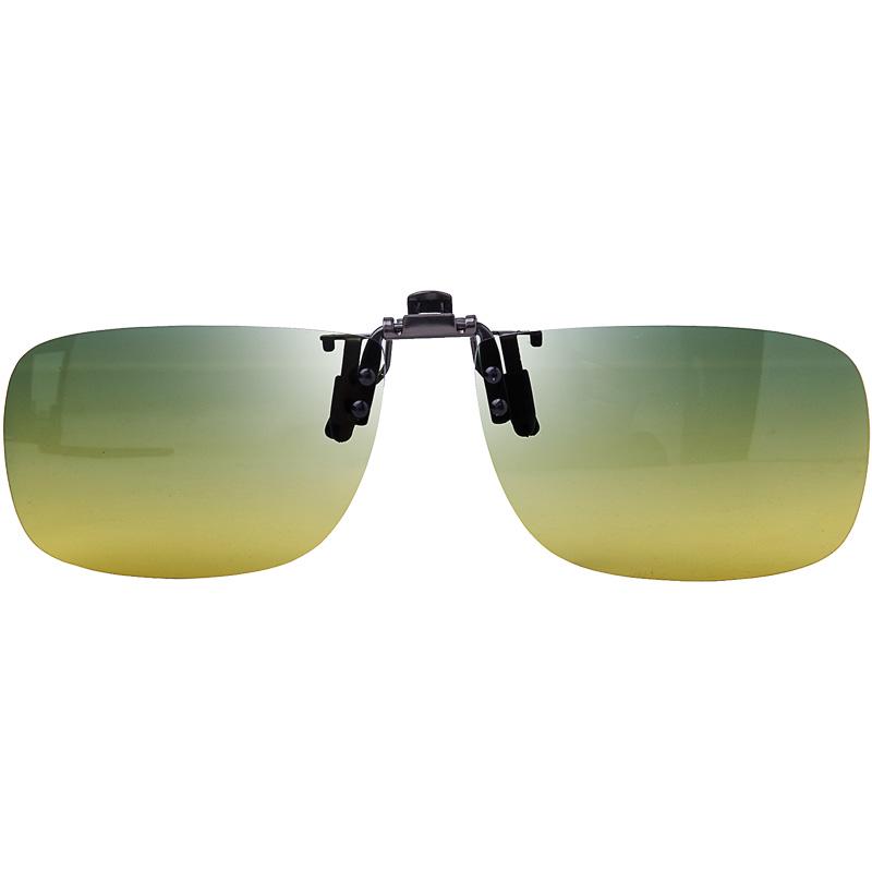 Polarisierte Nachtsicht-Aufsteckbrille, Blendfreie Brille für Tag/Nacht zum Autofahren für Myopie, Unisex