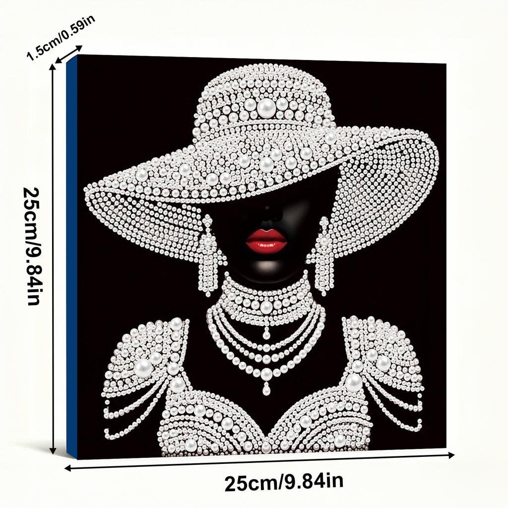 DIY Perlenpunktmalerei-Set für Erwachsene/Anfänger Elegante Wohnkultur Perlen Edelsteinmalereien Bild Kunsthandwerk 25x25cm Mit Rahmen