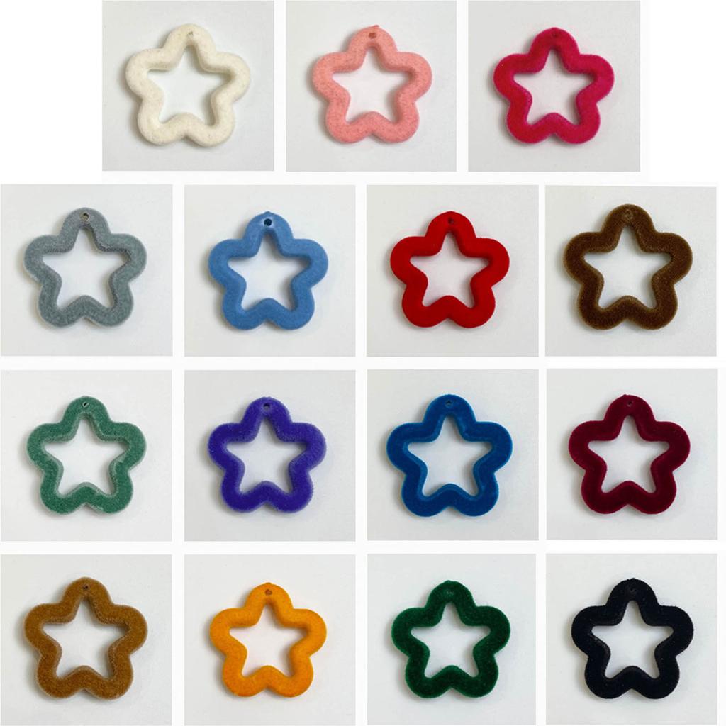 10Pcs Acrylic Beading kit Loose Hollow Five-Pointed Star Bead Friendship Bracelet Making Beads Jewelry Accessories
