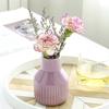 Einfache bunte Vase Keramik Hydrokulturvase Kunst Blumenarrangement Kreative Heimdekoration Desktop-Ornamente Pflanztopf
