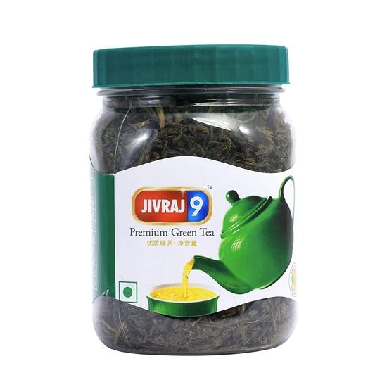 

Премиальный зеленый чай Jivraj9 в банке, Ассамский зеленый чай листовой, банка 125 г, упаковка из 1 штуки