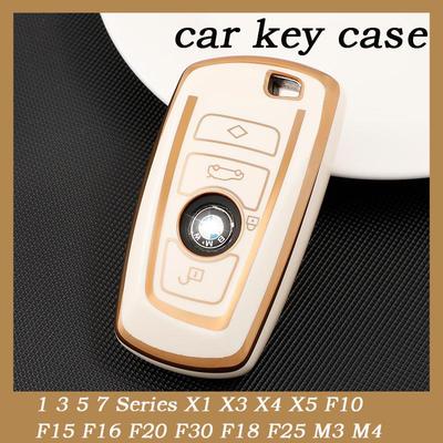 Nova Moda Capa de TPU para Chave Inteligente de Carro Para BMW Série 1 3 5 7 X1 X3 X4 X5 F10 F15 F16 F20 F30 F18 F25 M3 M4 Chaveiro Fob Protegido