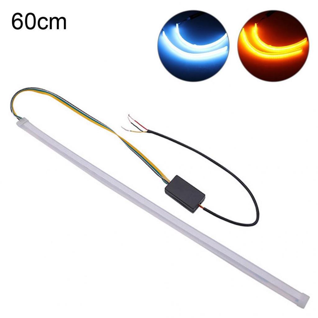 Ultra-ince Çift LED Auto Car DRL Gündüz Farı