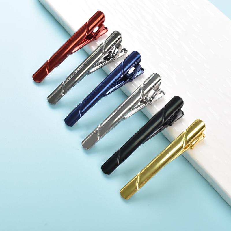 Man Classic 14K Copper Tie Clip Simplicity Suit Tie Clip Lapel Jewelry Collar Accessories For Business,Wedding,Meeting