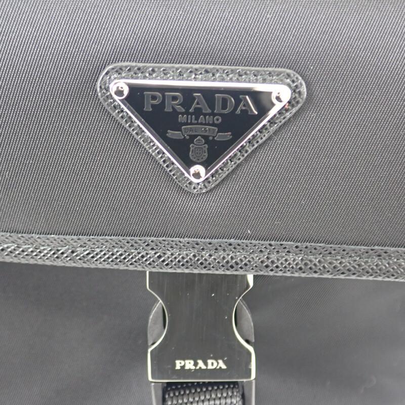 Prada 2ZH108_2DMH_F0002 Umhängetasche schwarz Safiano/Nylon Damen