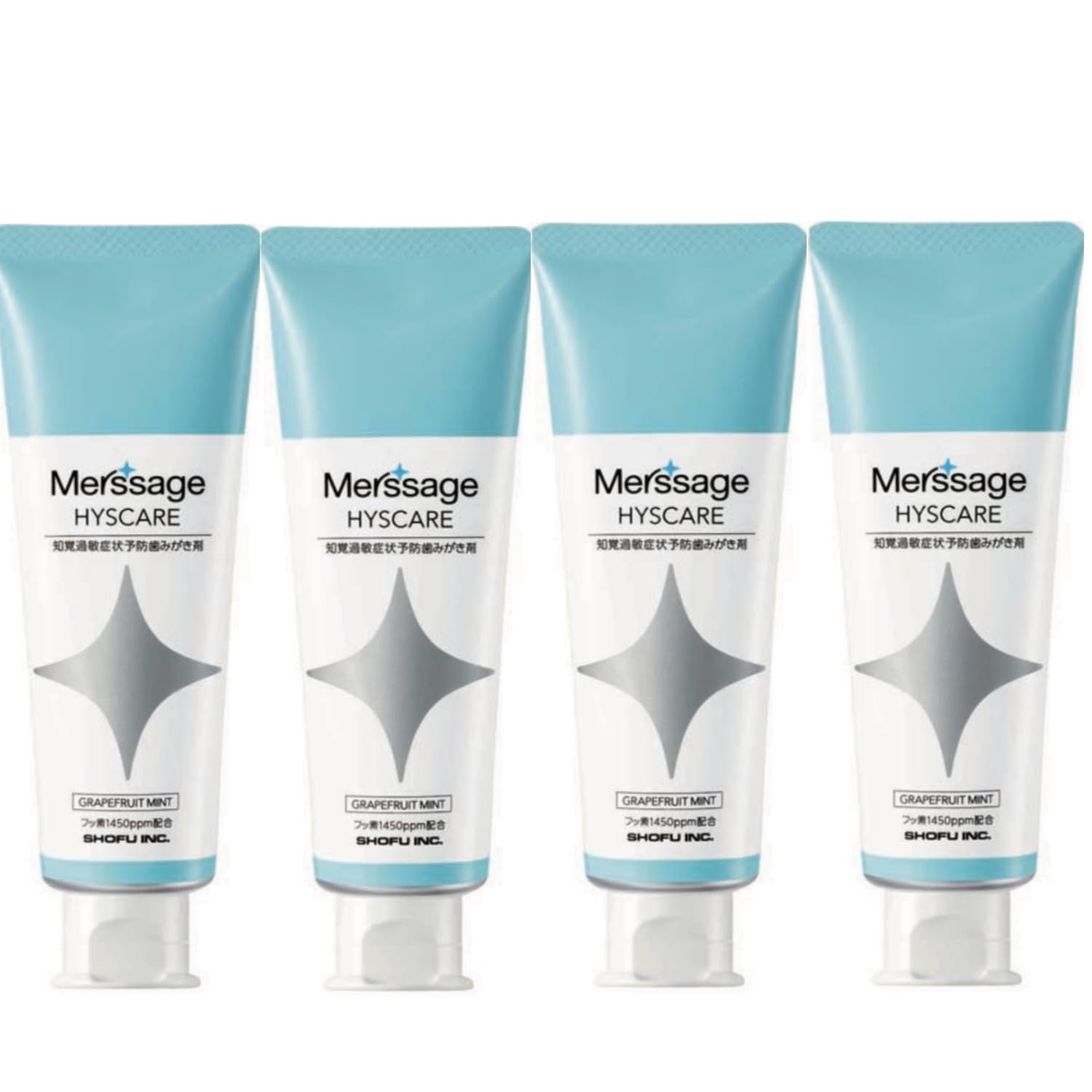 

Mersage Hiscare 80 г 1450ppm Грейпфрут Мята x 4 [Shofu] Dental Exclusive/Quasi-drug