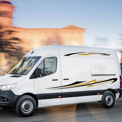 Dla Mercedes Sprinter samochód naklejki w paski z długim boku Auto DIY stylizacja sportowa dekoracja naklejka tuning samochodów
