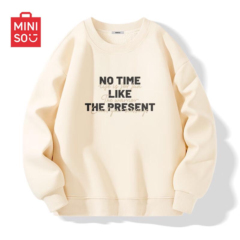 

MINISO Unisex Fleece Lined Round Neck Sweatshirt L