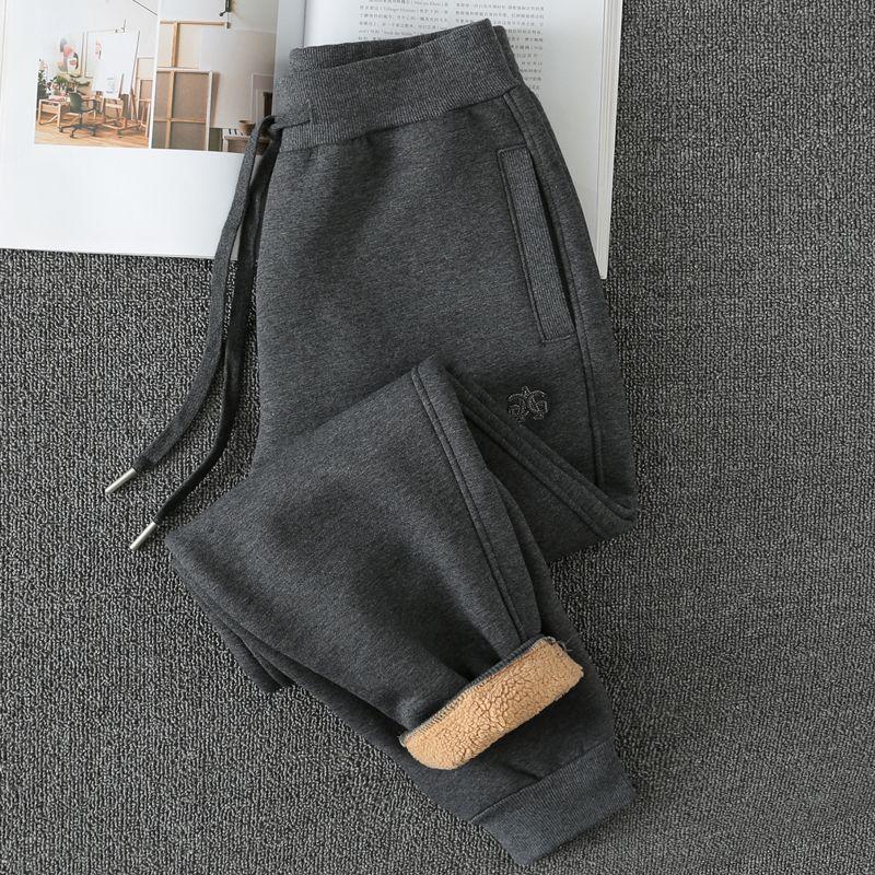 

Утепленные коричневые брюки из овечьей шерсти на осень и зиму Dark gray(Cashmere paragraph) M(Code pants)