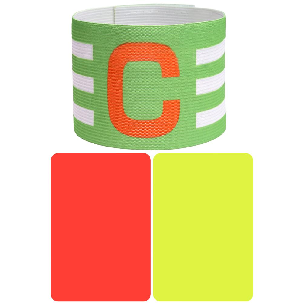 

Soccer Captain Armband with Referee Cards Football Elastic Captain Armband Soccer Elastic Captain Arm Band Sports Accessories