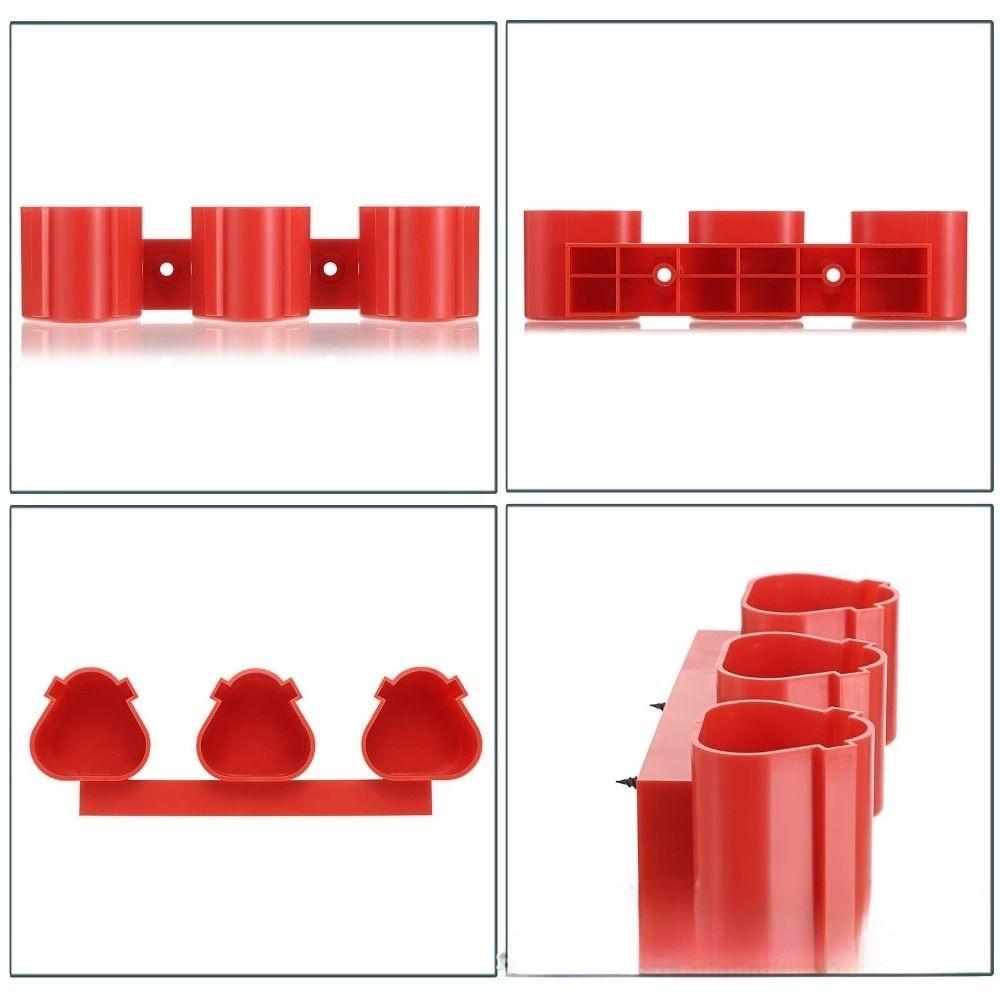 Wall Mounted Battery Holder Fixed Bracket Installation Base Battery Storage Holder Buckle System for Makita/ Milwaukee/ Bosch