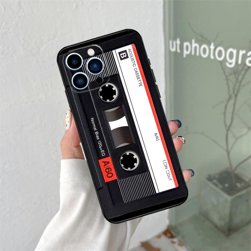 

Ретро VHS Кассета Силиконовый Мягкий Чехол Для iPhone 17 Air 11 14 15 16 Pro Max 12 13 Mini 16 Plus 16e Задняя Крышка iPhone 15 Pro
