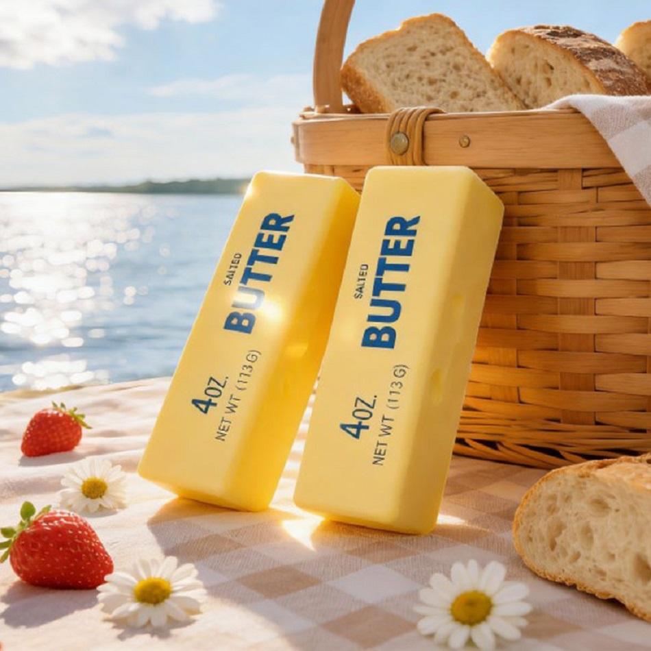Topmix Butter Stick Squishy Fidget Toys Elastic Cheese Squeeze Toy Stress Anxiety Relief