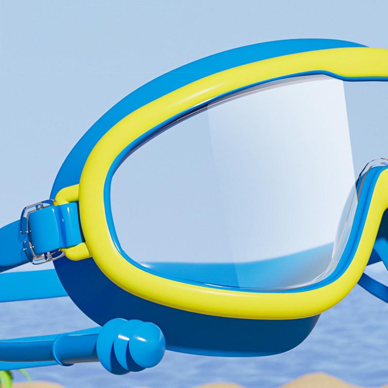 Lunettes de Natation Grande Monture Lunettes de Natation Grande Monture HD Vision Large Anti-Buée Protection UV Lunettes de Natation Pour Adultes Pas de Fuite