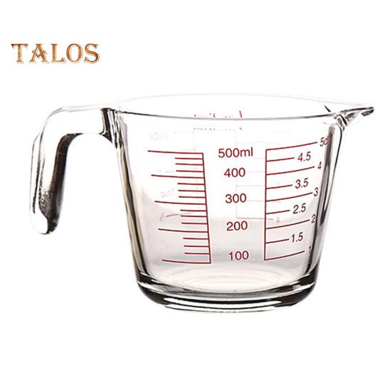 

Стеклянный мерный стакан с ручкой и V-образным носиком, стеклянные кувшины для эспрессо, прозрачные весы, мерные кувшины для унций, кружка для смешивания для бара, вечеринки, вина, молока 500ML
