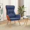 Day and Night - Day and Night Relaxing Armchair Made of Blue Fabric and PVC