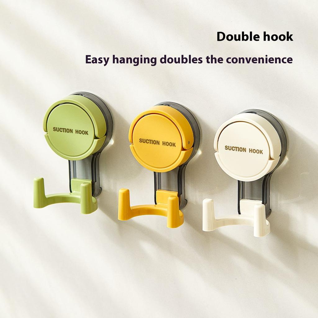 Suction Cup Hook Strong Vacuum No Punching Adhesive Hook Towel Rack Kitchen Bathroom Toilet Wall No Trace Removable
