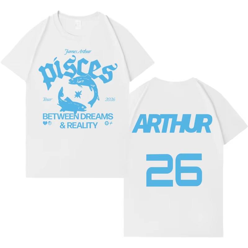 

Singer James Arthur Fashion Album Graphics Tops High Quality Tshrit Aesthetic Casual Unisexs Women Cozy Tide Tshrit Unisex S