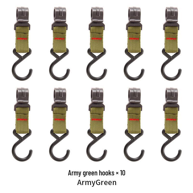Kepulide Military Green Aluminum Camping Tripod Clothes Rack