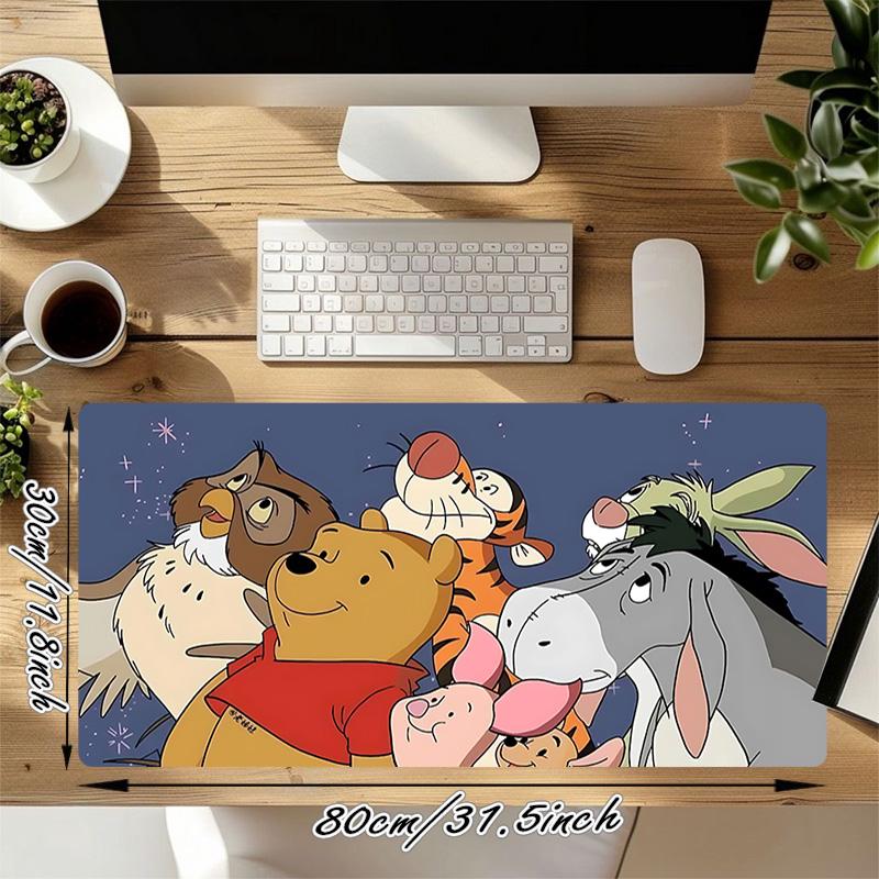 Winnie Pooh Xl Gaming Mouse Pad Nonslip Rubber Base Stitched Edge Waterproof Desk Mat For Pc Laptop Gamer Office Computer Accessories C927705