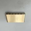 Pure Copper Base Electric Guitar Bridge with Stainless Steel Components
