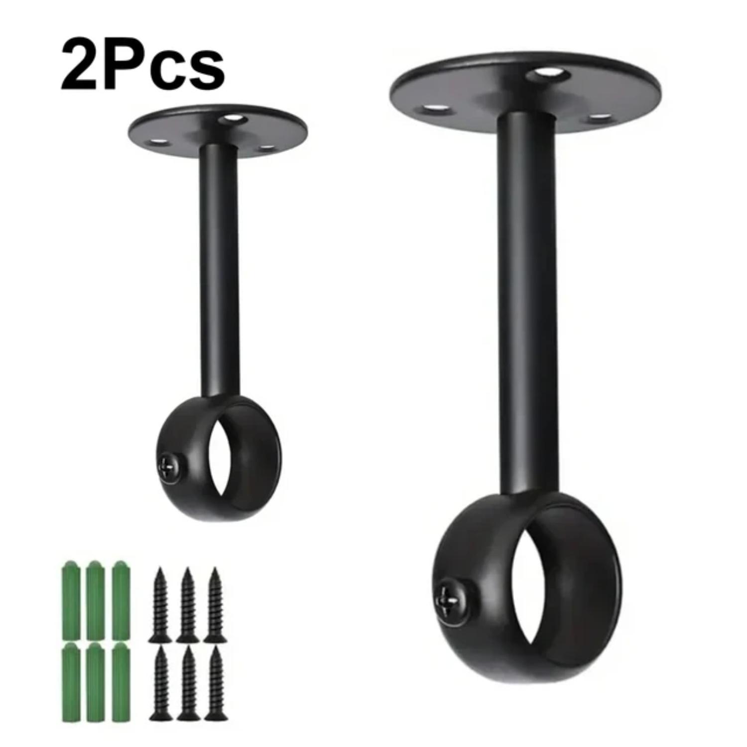 

Прочные и надежные кронштейны для карнизов из нержавеющей стали для универсального домашнего декора — простая установка на стены и потолки, I