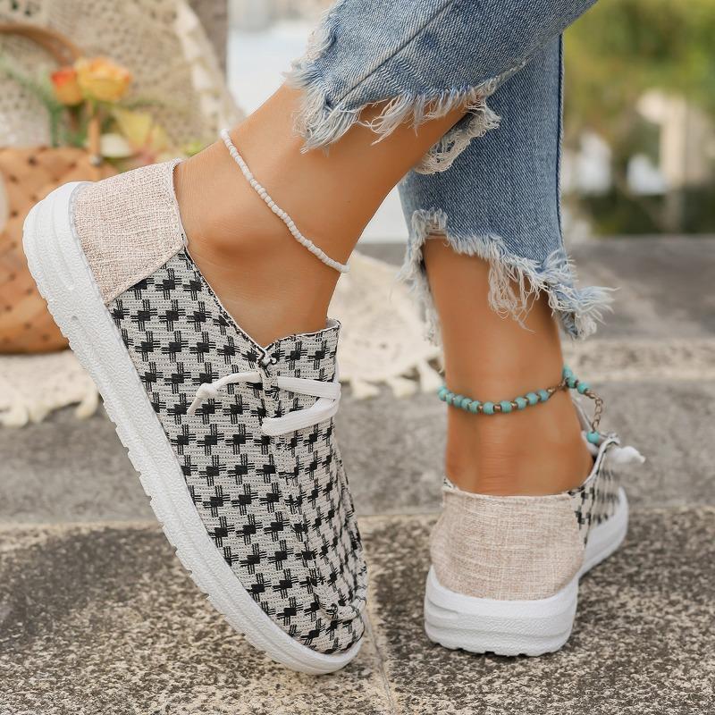 Freizeitschuhe Leinenschuhe Damenschuhe Graffiti Unifarbene Damenschuhe