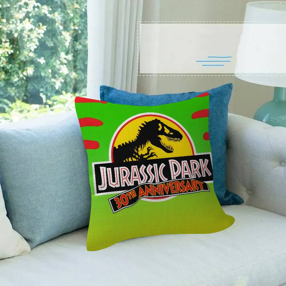 C-Cool J-Jurassic Logo World Personalized Picture Text Home Decorative Pillows Household Gifts 45X45Cm