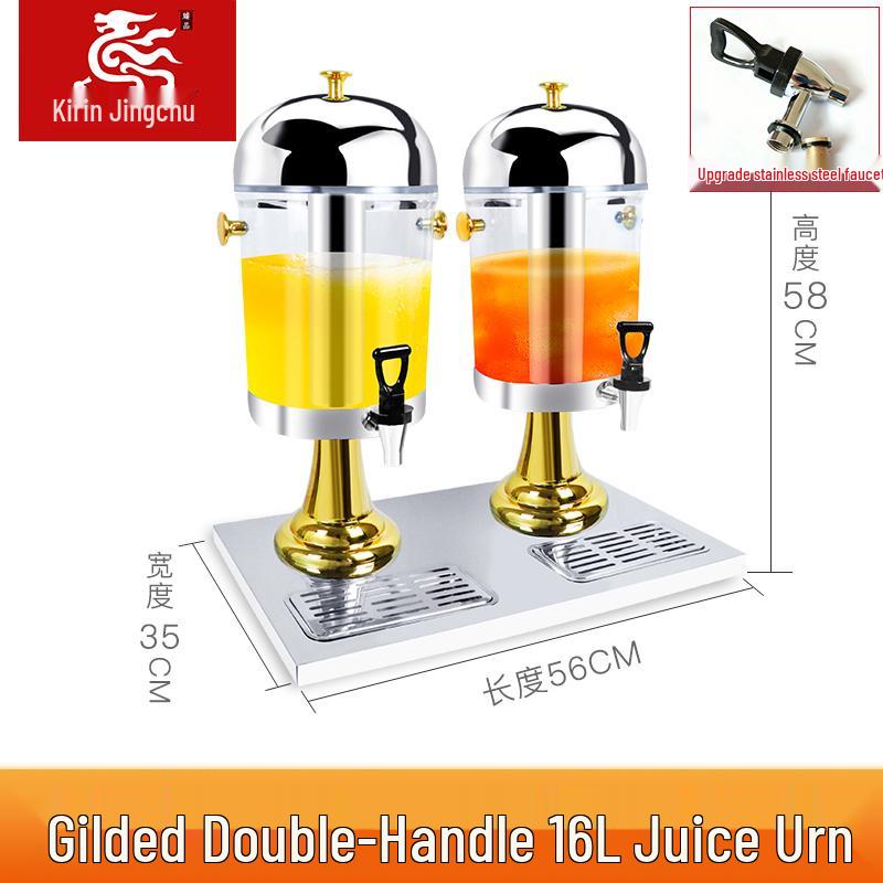 Stainless Steel Transparent Beverage Dispenser for Milk Tea & Fruit Juice